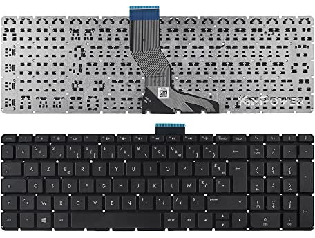 KinPower Clavier Azerty Français Compatible avec HP Pavilion 15-AB 17-G