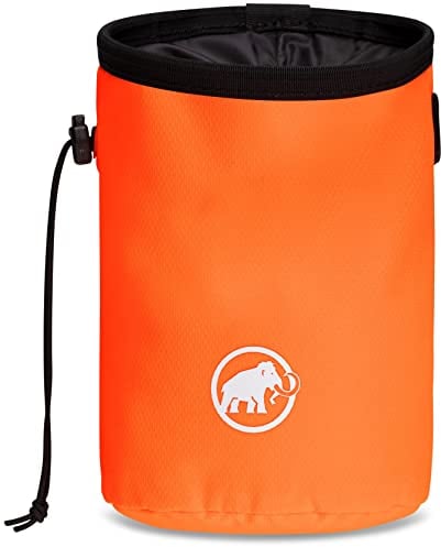 Mammut Gym Basic Chalk Bag | Kreidebeutel zum Klettern, Magnesia Tasche, Mit Bürstenhalterung | One Size, Vibrant Orange