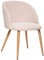 Atmosphera - Chaise Celeste Velours côtelé Beige