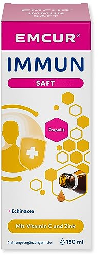 Emcur® Immun Saft | mit Vitamin C¹ | Zink¹ | Kupfer¹ | Immunsystem¹ | zusätzlich Propolis und Echinacea | 150ml