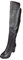 Joliss Donna Tacco A Blocco Moda Sopra Il Ginocchio Boots Donna Zip Punta Rotonda Stivali Alti Tacco Medio Stivali Lungo Marrone Numero 43 EU/45Cn