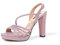 QUEEN HELENA Sandali Eleganti con Tacco Alto Aperti Donna S2804 (Rosa, Numeric_37)