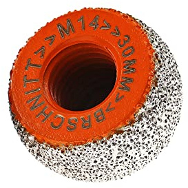 Diamant Schleifbohrer 30mm - BRSCHNITT Diamant-Fasenbohrer Schleifen, Fräsen Porzellan Keramik Fliesen Marmor Granit für M14 Gewinde Winkelschleifer