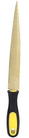 Hidyliu Lima per Legno Lima per Legno Rastremata Dorata Raspa per Fai da Te Carpentiere per la Lavorazione del Legno Strumento per Intagliare la Lima d'oro (Lima d'oro 8 Pollici + Borsa)