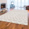 Teppich-Traum Wohnzimmer Kinderzimmer Junge mädchen Designerteppich Kurzflor Skandinavisches Rauten Muster Creme Boho Style 120x170 cm