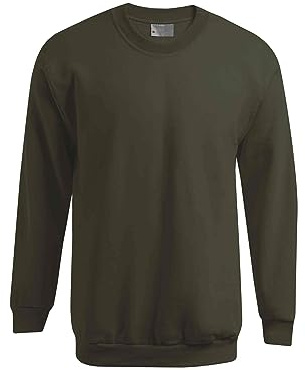 TERRAX WORKWEAR Rundhals-Sweatshirt in den Farben: schwarz, Oliv, dunkelblau und dunkelgrün (Oliv, 5XL)