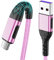 Durcord 2Pack 3ft USB A to USB C Cable, USB Type C Cord Cable for Android Phone Pad Laptop, Type C Charger Braided Compatible with iPhone 15 Pro/Plus/Max/Android/Phone/Pad-Rose Gold