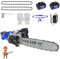 16 Inch Cordless Electric Chainsaw with 2 Battery and Charger, Handheld Powered Chainsaw for Wood Cutting Tree Pruning