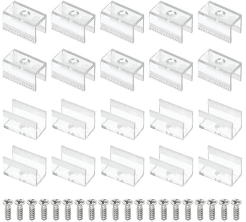 PATIKIL Clip di Fissaggio per Strisce LED, 100pz Supporto Morsetto Clip Fissaggio Luce al Neon per Illuminazione a Strisce LED Neon 8mm di Larghezza