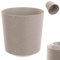 KADAX Pot de fleurs décoratif - Rond - En plastique - Pour la culture de plantes - Pour l'intérieur et l'extérieur - Beige - 19 cm, K9895
