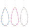 Amabro 3Pcs Butterfly Beaded Phone Charm, Stationery Decoration Charm Pearl Beaded Cell Phone Lanyard Wrist Strap Pearl Cute Y2K Aesthetic Chain for Camera Bag Purse Decor