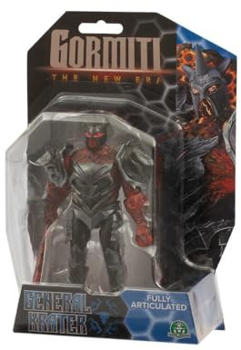 Gormiti, Figurine articulée 15 cm avec Arme, Modèle General Krater, pour Les Enfants à partir de 4 Ans, GRV211