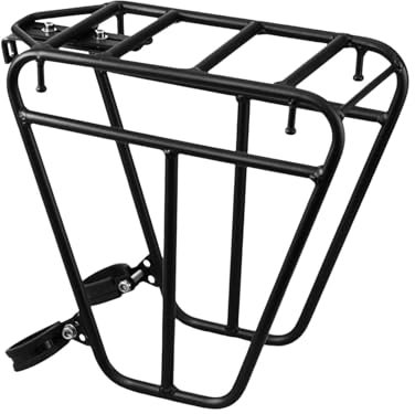 Cycle Front Rack, Luggage Touring Carrier Racks Mountain Road Cycle Pannier Rack, Steel Cycling Luggage Stand Footstock, Cycle Pannier Rack Cycle Front Carrier