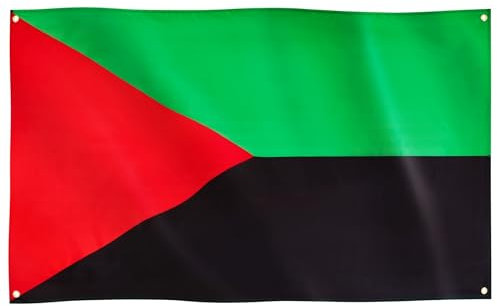 Drapeau Martinique Runesol, 91 x 152 cm, drapeau indépendantiste de la Martinique, 4 œillets, œillet à chaque coin, drapeaux haut de gamme, intérieur