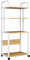 AV-Medienständer Mit Rädern, Metall-Medienwagen, 4-stufiger CD-Player-Ständer, Offenes Audio-Rack for Wohnzimmer, Büro, Konferenzräume, Aufnahmestudio(50 X 30 X 130cm)