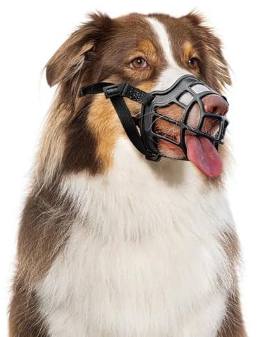 Anti Fress Maulkörbe Silikon Fressschutz für Hunde Lange Nase von 12-20 kg, Giftköder Hundemaulkorb für Hunde Labrador, Dog Muzzle Verhindert das Beißen und Stöbern Nach,Geeignet Windhund Hunter