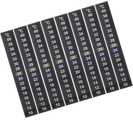 POPETPOP 8 Stück Aquarium -fischtank -temperaturaufkleber Aquarium Thermometer Aufkleber Aquarienthermometer Aufkleben Aufkleber Thermometer Wassertemperaturaufkleber Fischtank Das Haustier