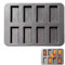 ZFRITP Moule Mini Cake, Moule Financier Metal 8 Troue Plaque À Mini Financiers - 25.5 X 20 Cm - Revêtement Antiadhésif, Acier Au Carbone De Qualité Alimentaire Cake Pan