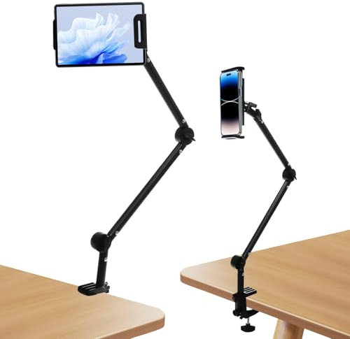 Supporto Tablets Per Ipad, Supporto Ipa Letto, Supporto Per Tablet Da Letto, Porta Tablets Da Tavolo, Regolabile Girevole a 360 Gradi, Per Ipads Altri Dispositivi Con Schermo Da 4.7-13.5 Tablet