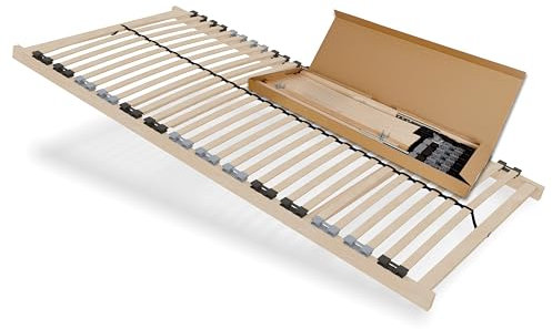 Schlaftroll Lattenrost 120x200 cm - Ergonomischer Holzrahmen mit 28 flexiblen Latten, geeignet für alle Matratzentypen