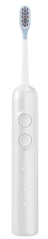 Spazzolino elettrico intelligente Ipx7 impermeabile Spazzolino a vibrazione sonica for la pulizia e la pulizia delle onde soniche(Wit)