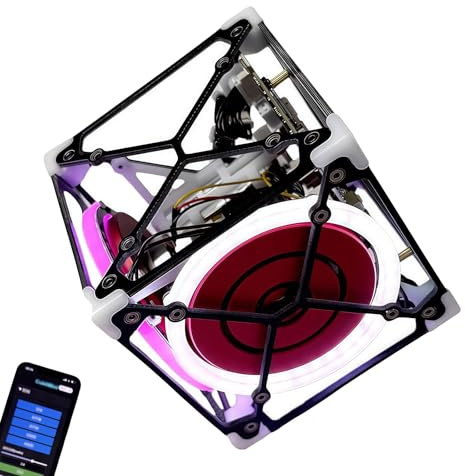 Selbstbalancierender Würfel-Gyroskop zum Selberbauen, Mini-Würfel-Roboter mit App-Steuerung, Kreatives MINT-Modell, Wissenschaftliches Lernmodell für Erwachsene