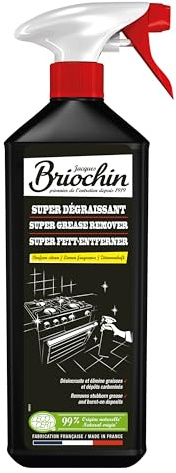 BRIOCHIN Super décapant cuisine ultra efficace 1L | Élimine graisses cuites et dépôts incrustés, four hotte plancha, ingrédients d'origine naturelle, fabriqué en France