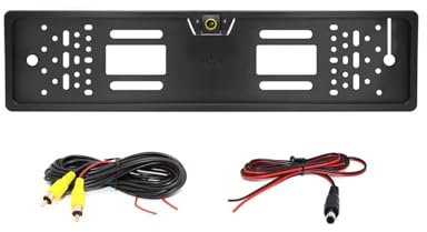 HD AHD 1080P 180 Degree Golden Fisheye Compatible with EU European Vehicle Rear View Camera Number License Plate Frame Car Backup Camera(HD AHD 720P)