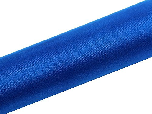 ORGANZA ROLLE DEKO Tischläufer STOFF 36 cm x 9 m , Farbe: dunkel Türkis