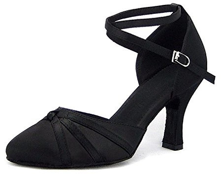 SUKUTU Scarpe da Ballo Donna Chiuse Scarpe da Ballo Latino Salsa Tango da Ballo per Signora