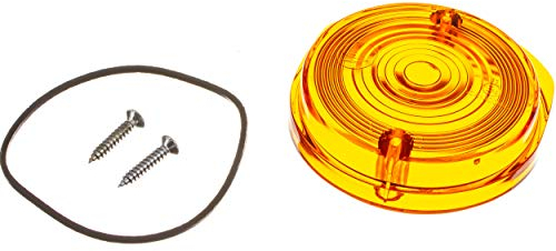 MZA-Flügel Blinkerkappe vorn, rund, orange inkl. Gummidichtring + Schrauben - Simson S50, S51, S70, SR50, SR80 - MZ ETZ, TS