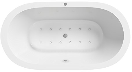 Whirlpool Luca in Weiss Neu Badewanne mit Whirlfunktion Whirlwanne mit Luftdüsen Badausstattung Jet-Line