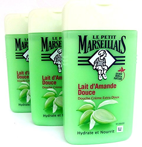Le petit Marseillais Duschmittel Mandelmilch Lait d'Amande 3 x 250 ml
