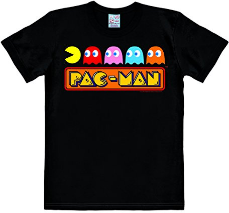 Logoshirt® Pac-Man Ghosts Chase T-Shirt Damen & Herren