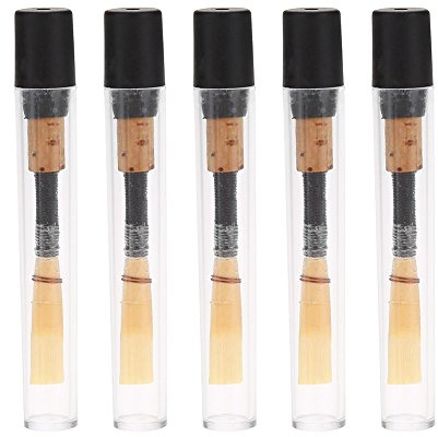 Weiche Oboe Schilfe, Oboe Blätter Musikinstrument Teil mit Plastikkasten(5 Stück), Spielzubehör