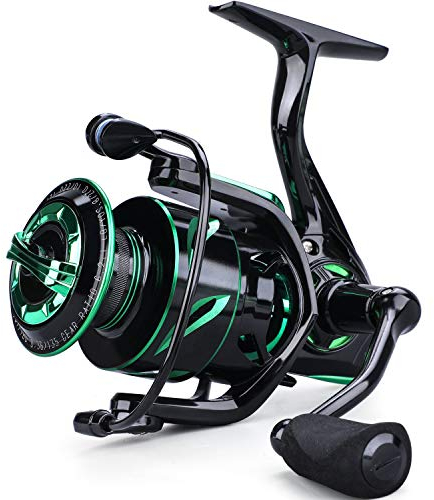 Sougayilang Mulinello da Pesca Leggero per Acqua Salata o Dolce - 17,9 kg in Fibra di Carbonio, 12+1 BB Ultra Liscio Tutto in Alluminio 2000