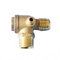BE-TOOL Valvola di ritegno non ritorno compressore valvola di ritegno valvola compressore aria a 3 vie per compressore d'aria diretto (maschio, 0,9 cm x 14mm x 0,3 cm)
