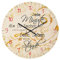 Cepewa Wanduhr Sprüche 45 cm Durchmesser Wohnzimmer Wandspruch Sinnspruch Deko Analog Wand (1 x Wanduhr Jede Minute 45 cm)