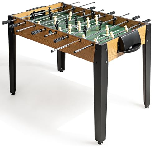 GOPLUS Tischkicker, Kickertisch mit 2 Bällen & Punktezähler & höhenverstellbare Füße, Tischfussball Spieltisch Professionell für Erwachsene und Kinder, 120 x 160 x 80 cm