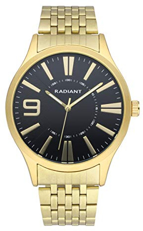 Radiant - Master Collection - Analog- und Automatikuhr. Herrenarmbanduhr. Armbanduhr aus vergoldetem Stahl und Gehäuse in derselben Farbe. 5 ATM. 44mm.