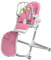 Engel & Storch Baby Hochstuhl HUGO Kinderhochstuhl Babystuhl mitwachsender Hochstuhl Verstellbar und Klappbar, Abnehmbares Tablett und inklusive Spielebogen - in der Farbe Pink