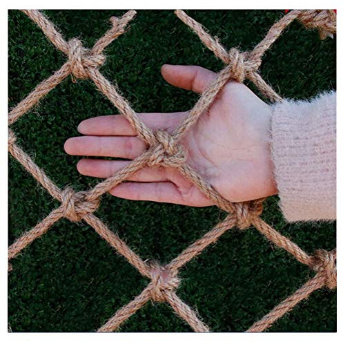 MFLASMF Sicherheitsnetz Balkonschutz Kinder Absturzsicherung Sicherheitsnetz Innen- und Außen Hanfseil Netzbalkon Anti-Fallnetz Fensterschutznetz Anti-Haustier Netzwerk Treppengarten Garte