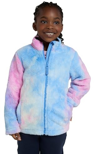 Mountain Warehouse Rainbow Cosy Kids Full Zip Fleece Jacket Purple 5-6y