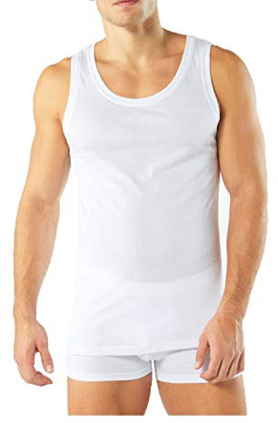 Enrico Coveri Canottiera Intima Uomo 100% Cotone Filo di Scozia, Offerta 3-6 Pezzi, Canotta Intima Uomo in Cotone Filo di Scozia (3 Pezzi Bianco, 4)