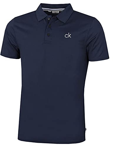 Calvin Klein Hommes Central Žvacuant l'humiditŽ Polo de Golf - Marine - XL