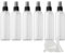 ZEOABSY 6 Pièce Vide 200ml Transparent Flacons Vaporisateur Avec Pulvérisateur Noir, 200 ml Bouteille de Spray Parfum Rechargeable Flacon de Parfum pour le voyage à la maison + 1 x Entonnoir