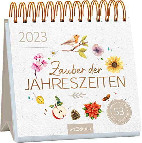 Postkartenkalender Zauber der Jahreszeiten 2023: Wochenkalender 2023, 53 Postkarten als Begleiter durchs Jahr