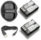 Newmowa D-LI90 Batteria (confezione da 2) e Doppio Caricatore USB per Pentax D-LI90 e Pentax 645D, 645Z, K-01, k-1,K-3, K-5, K-5 II, K-5 IIs, K-7
