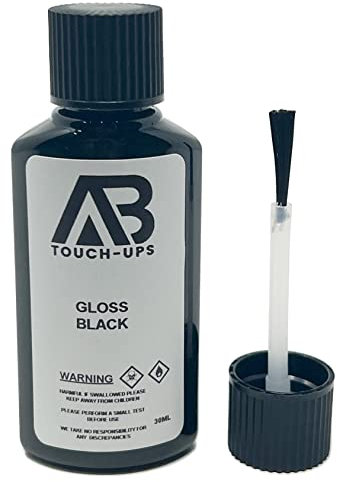 GLOSS BLACK ALLOY WHEEL PAINT TOUCH UP BOTTLE 30ML