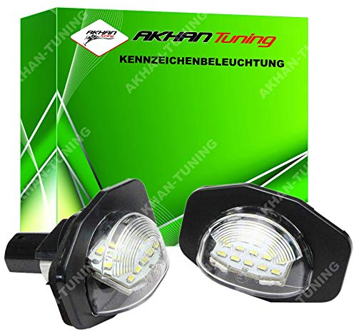 akhan KB47 - Fehlerfrei Kennzeichenbeleuchtung, Nummerschildbeleuchtung Xenon Weiß Plug&Play CanBus Kompatibel mit To-yo-ta Alphard Auris Corolla Urban Cruiser Wish